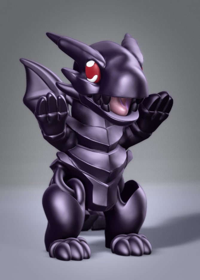 Flexi Toon Red Eyes Black Dragon — Nikko Industries