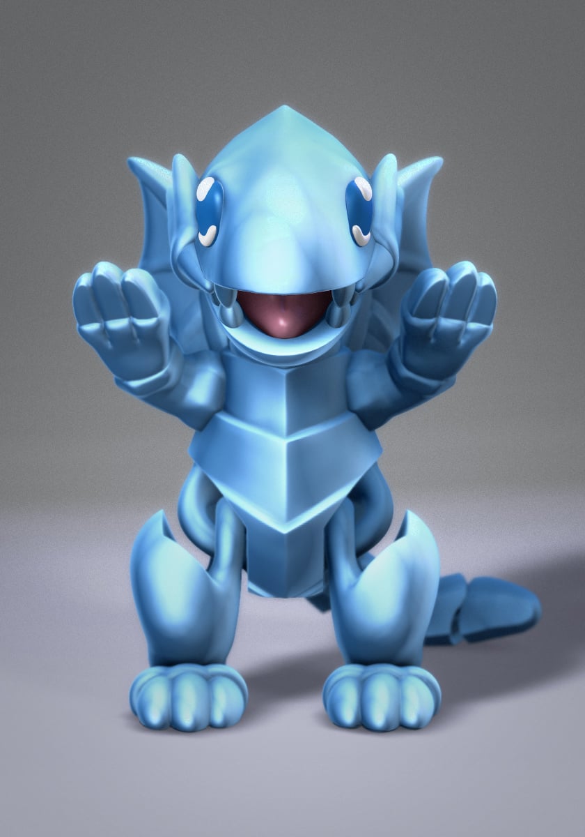ソフビ ToonBoxx BootDragon ブルーアイズ Flexi Toon Blue Eyes White Dragon — Nikko Industries