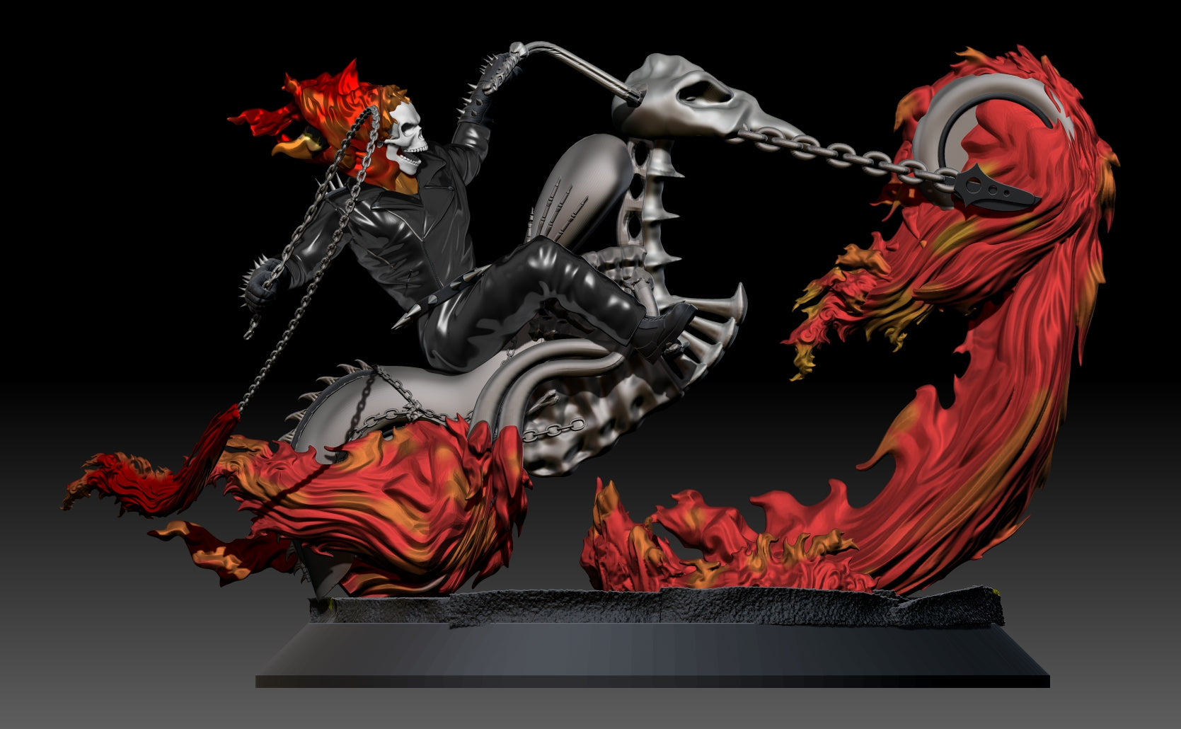 ゴーストマンティス／ペア　立体標本 Ghost Rider Statue — Nikko Industries