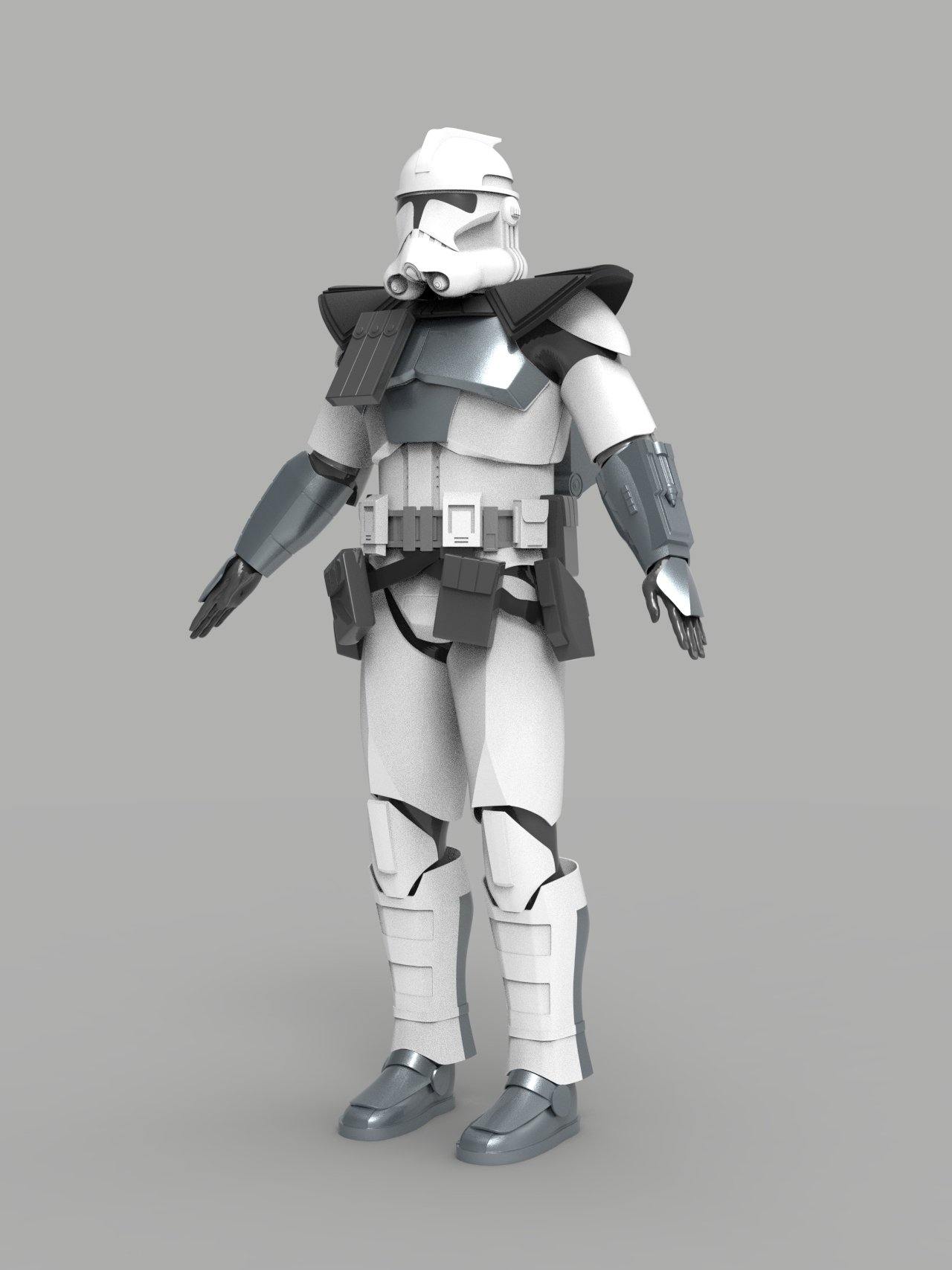 3d Printed Clone Armor Phase Animated Clone Trooper Armor 3D Print
