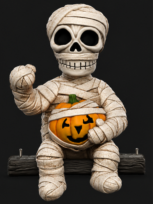 Mummy on Swing Car Ornament