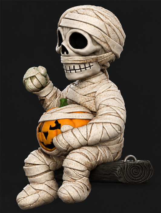 Mummy on Swing Car Ornament