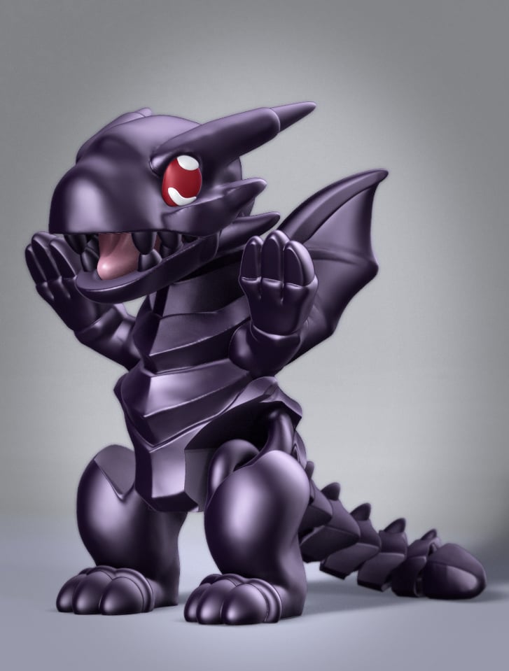Toon Boxx Boot Doragon 4期　ソフビ Flexi Toon Red Eyes Black Dragon — Nikko Industries