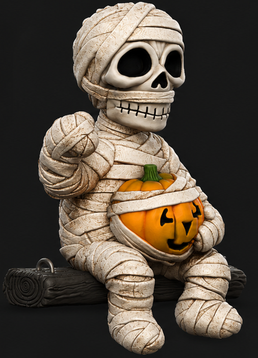 Mummy on Swing Car Ornament