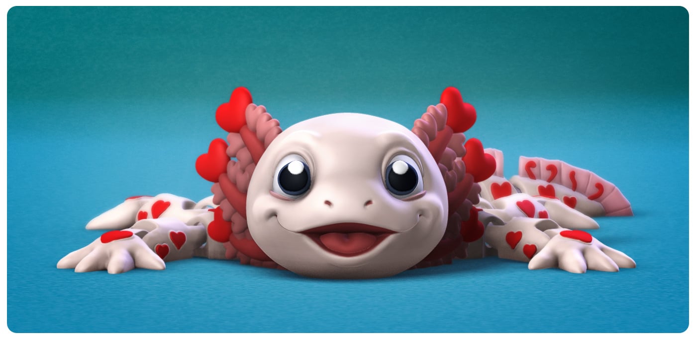 Valentines Axolotl