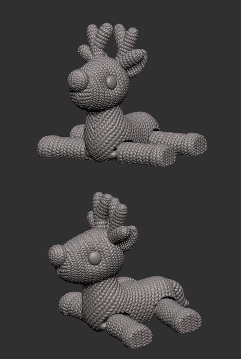 Flexi Male Crochet Reindeer