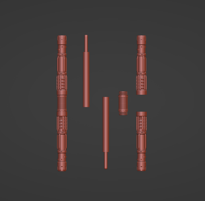 Print in Place Double Lightsaber Concept 9