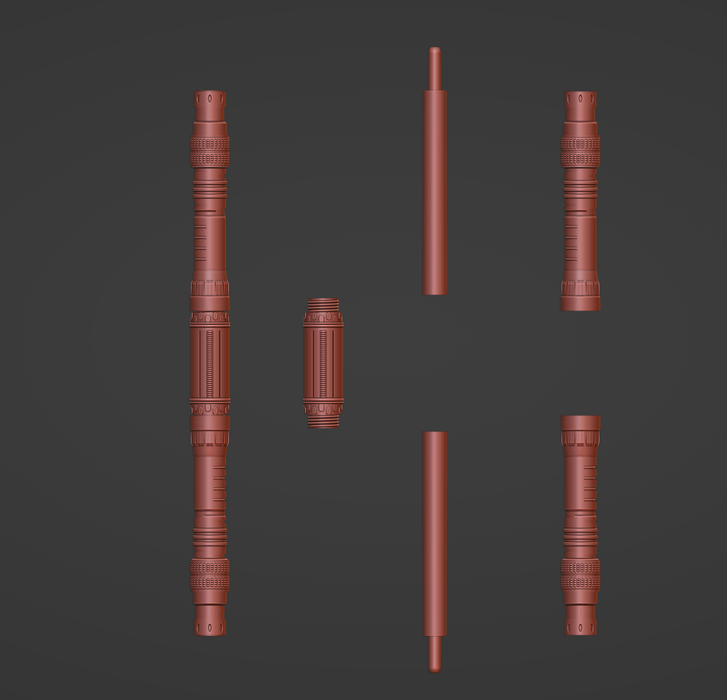 Print in Place Double Lightsaber Concept 1