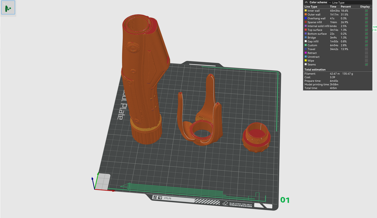 Print in Place Collapsing Jedi Lightsaber Concept 21