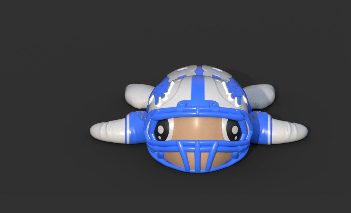 Football Turtle Detroit Lions