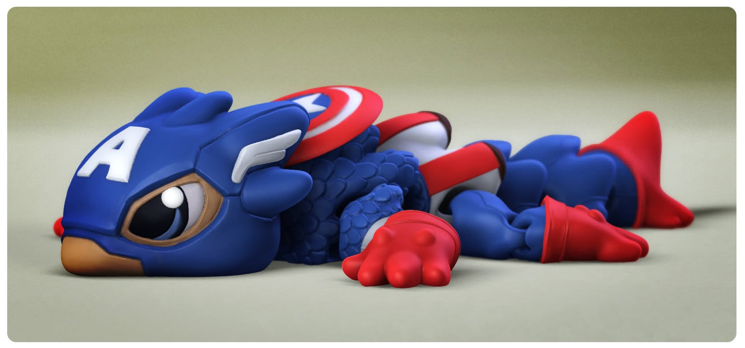 Captain America Flexi Dragon