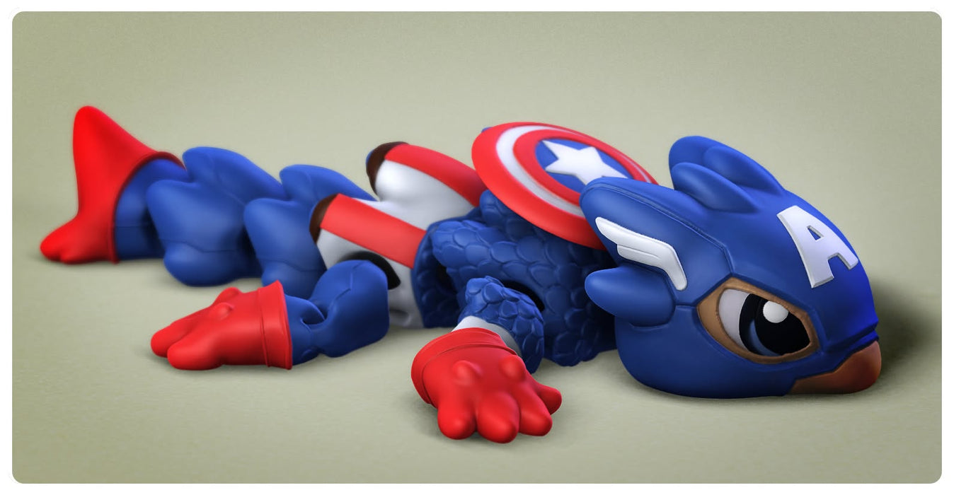 Captain America Flexi Dragon