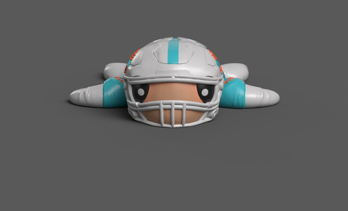Football Turtle Miami Dolphins