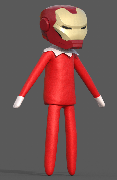 Elf on the Shelf Helmet Iron Man