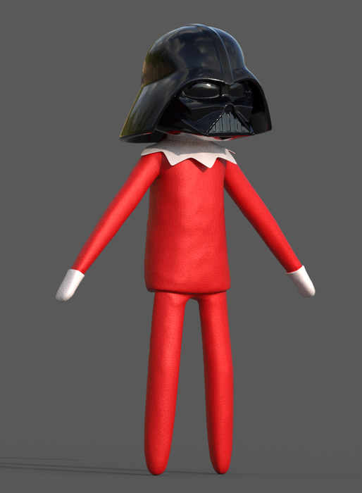 Elf on the Shelf Helmet Darth Vader