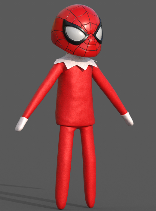 Elf on the Shelf Helmet Spiderman
