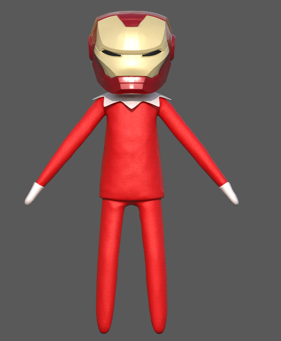 Elf on the Shelf Helmet Iron Man