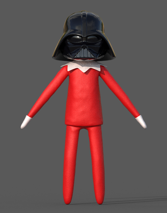 Elf on the Shelf Helmet Darth Vader