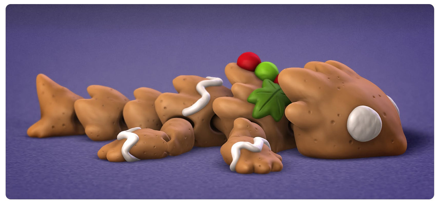 Flexi Gingerbread Dragon