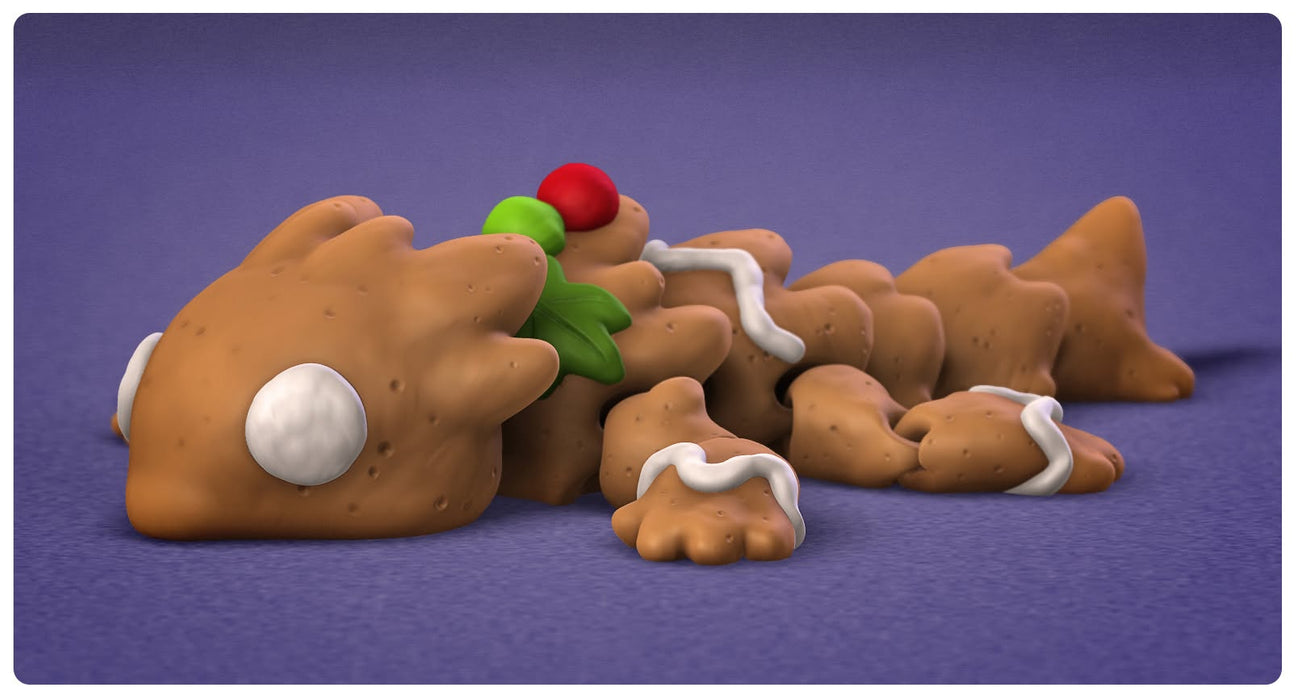 Flexi Gingerbread Dragon