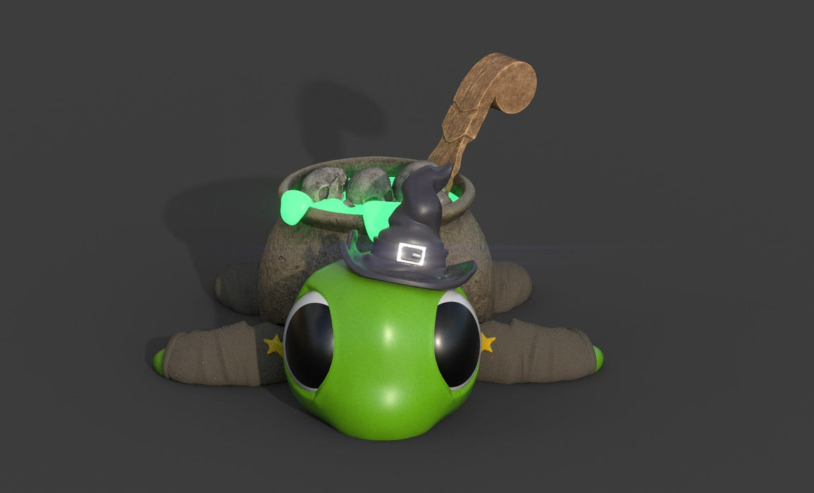 Halloween Turtle Cauldron