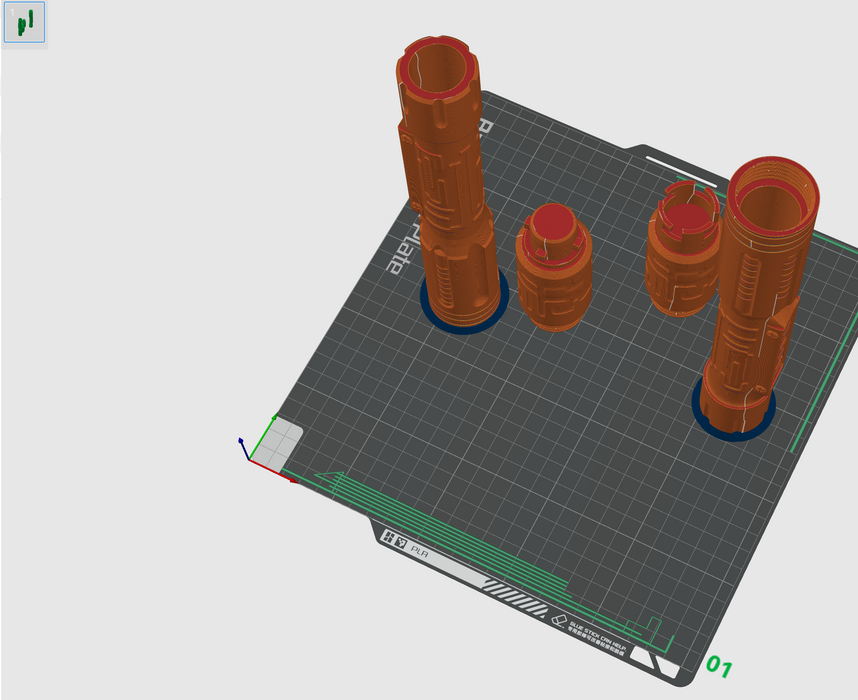 Print in Place Connecting Double Lightsaber Concept 5