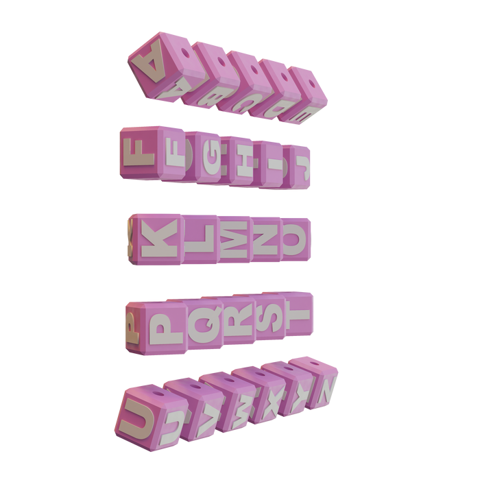 Stanley Cup Charms- Letter Blocks