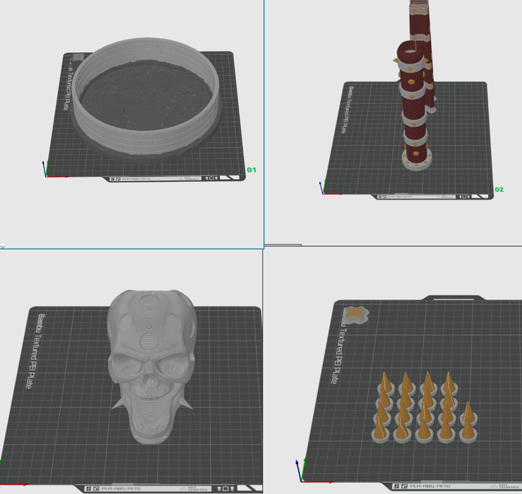 Skull Mace Dice Tower