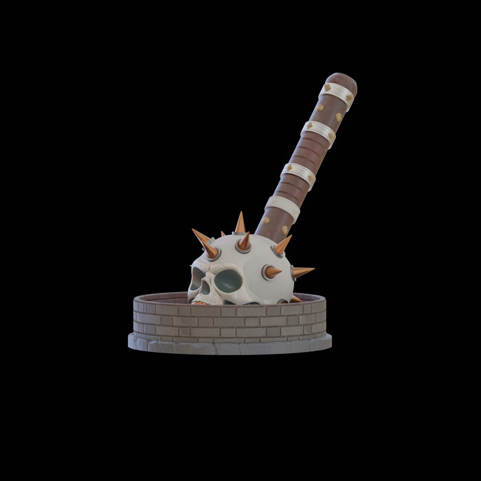 Skull Mace Dice Tower