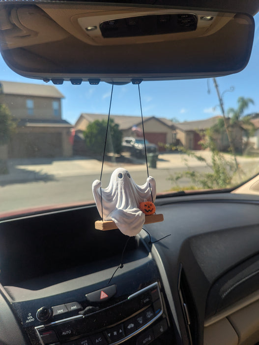 Ghost on a Swing Ornament