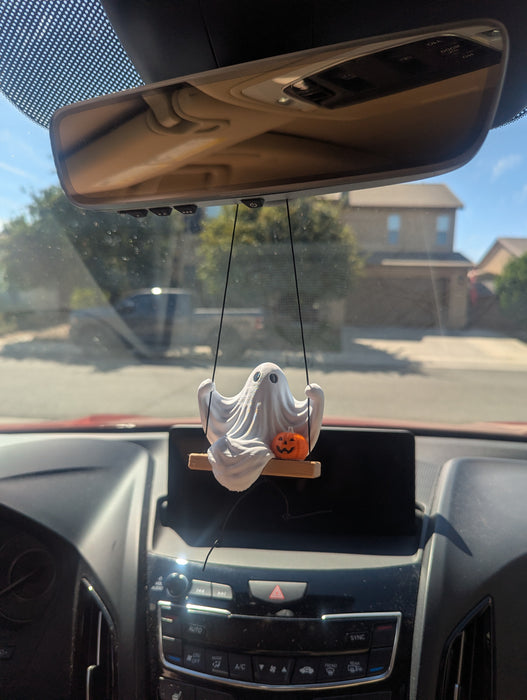 Ghost on a Swing Ornament
