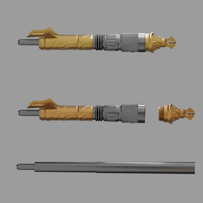Print in Place Collapsible Jedi Lightsaber Concept 11