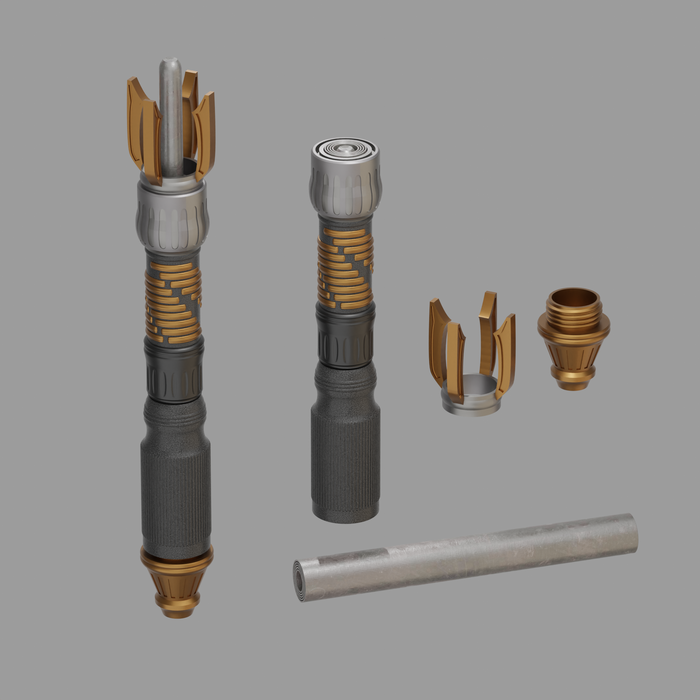 Print in Place Collapsing Jedi Lightsaber Concept 7