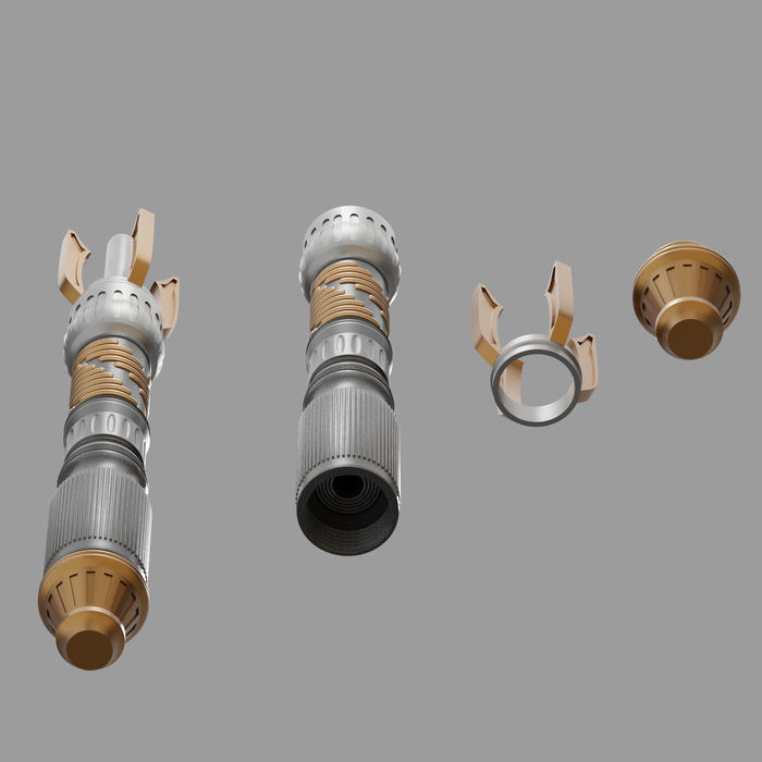 Print in Place Collapsing Jedi Lightsaber Concept 7
