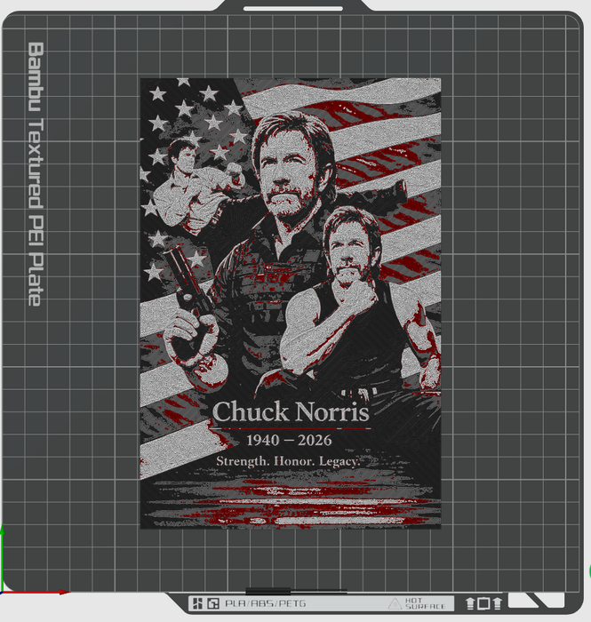 Chuck Norris Memorial Hueforge