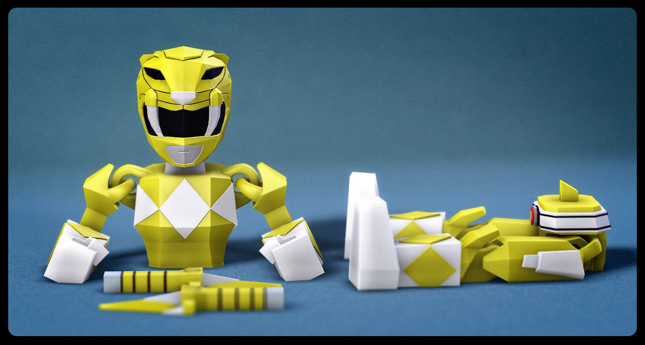 Low Poly Yellow Ranger