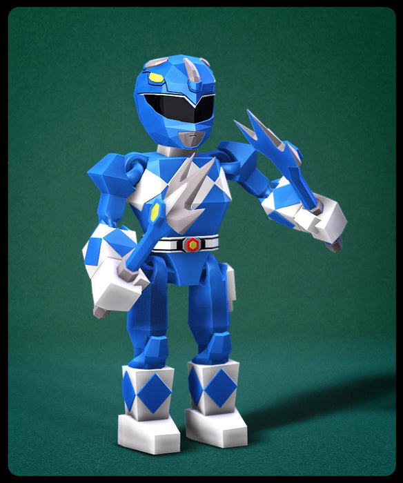 Low Poly Flexi Blue Ranger