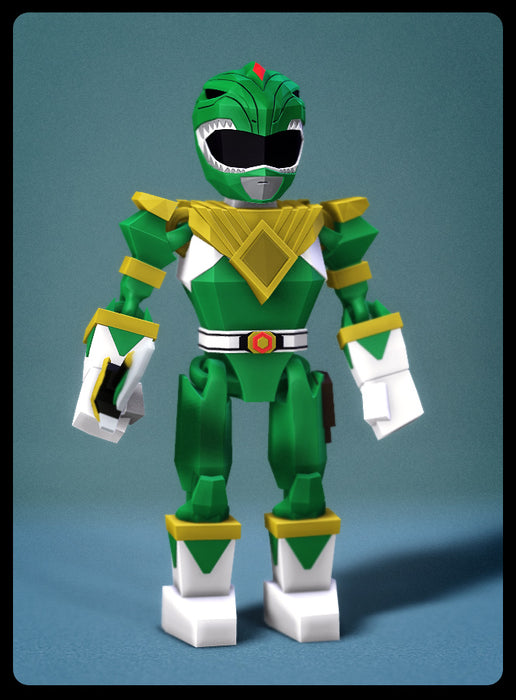 Low Poly Flexi Green Ranger
