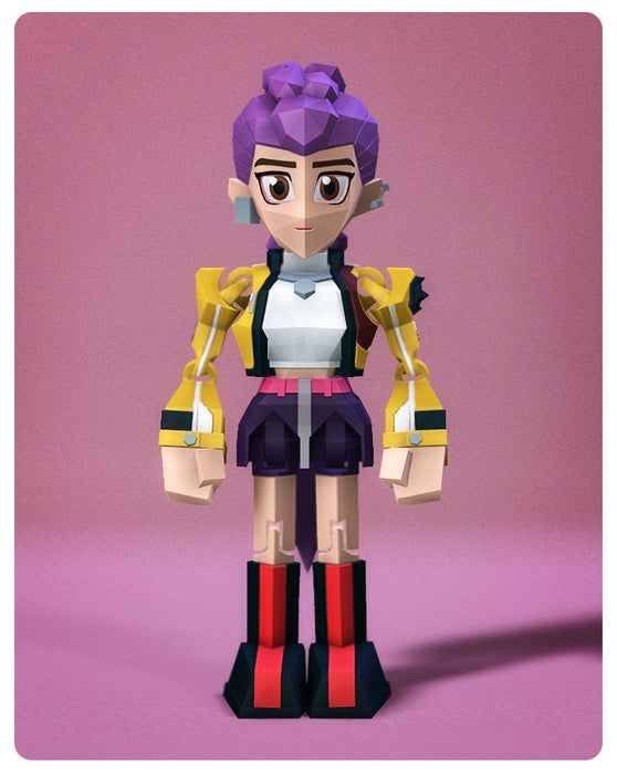 Low Poly KPop Demon Hunters Rumi