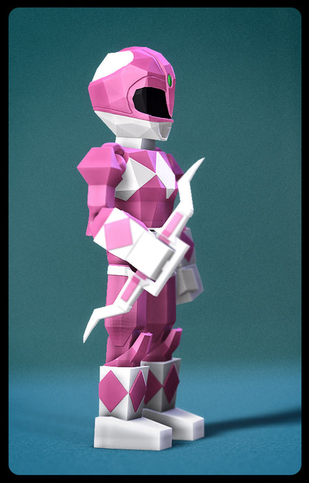 Low Poly Flexi Pink Ranger