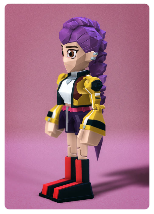 Low Poly KPop Demon Hunters Rumi