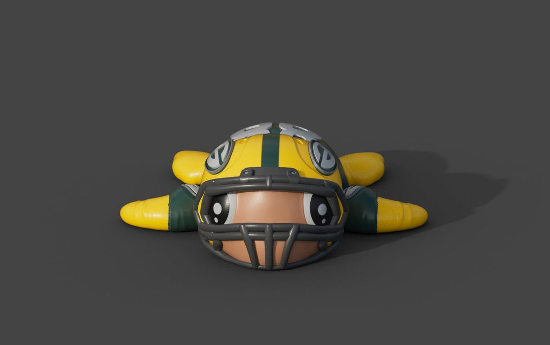 Football Turtle Green Bay Packers