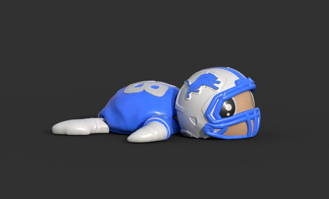 Football Turtle Detroit Lions