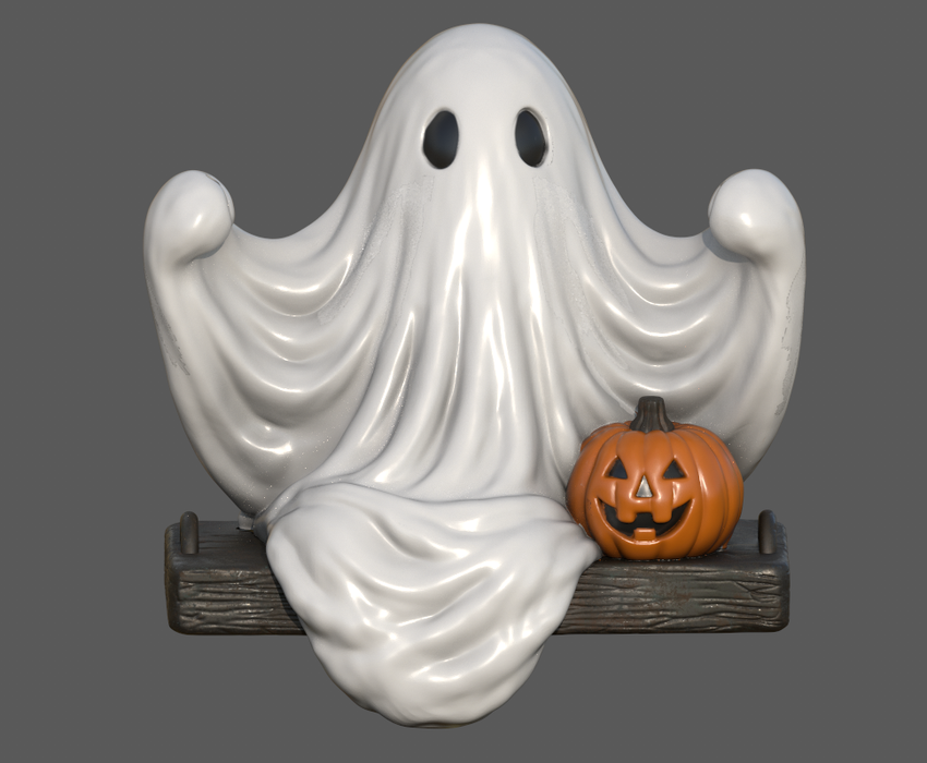 Ghost on a Swing Ornament