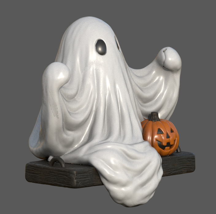 Ghost on a Swing Ornament