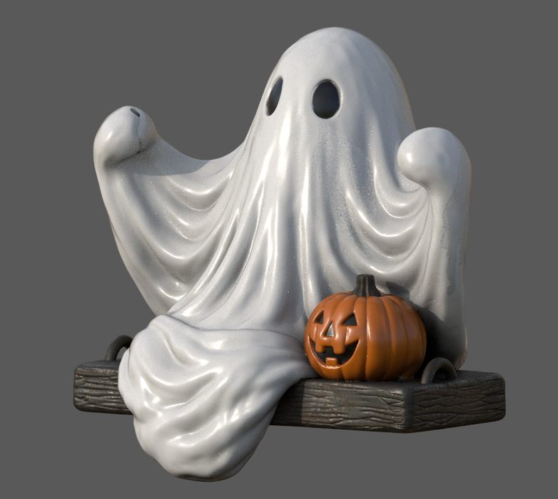 Ghost on a Swing Ornament