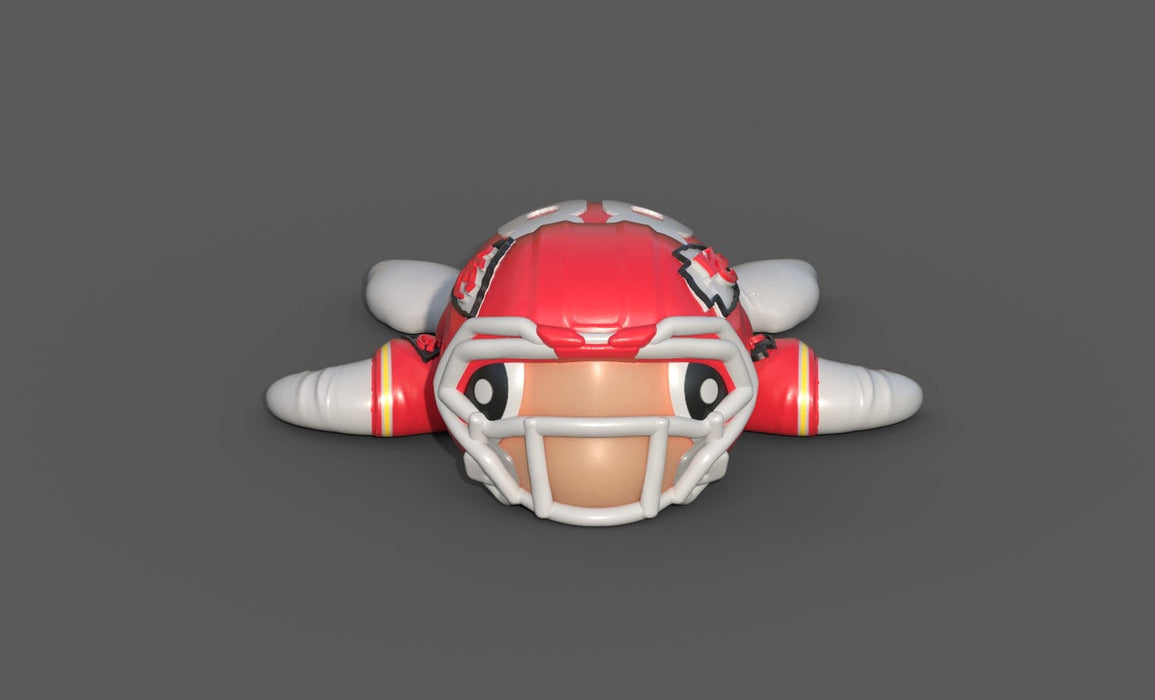 Football Turtle Kansas City Chiefs