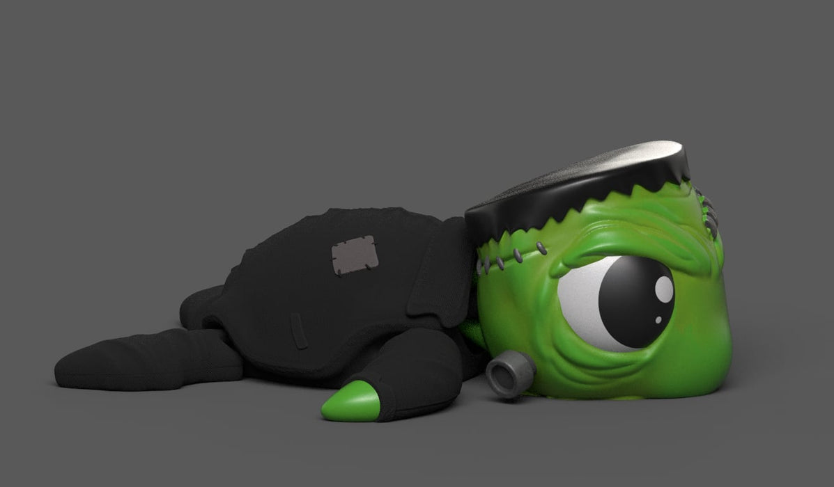 Halloween Turtle Frankenstein