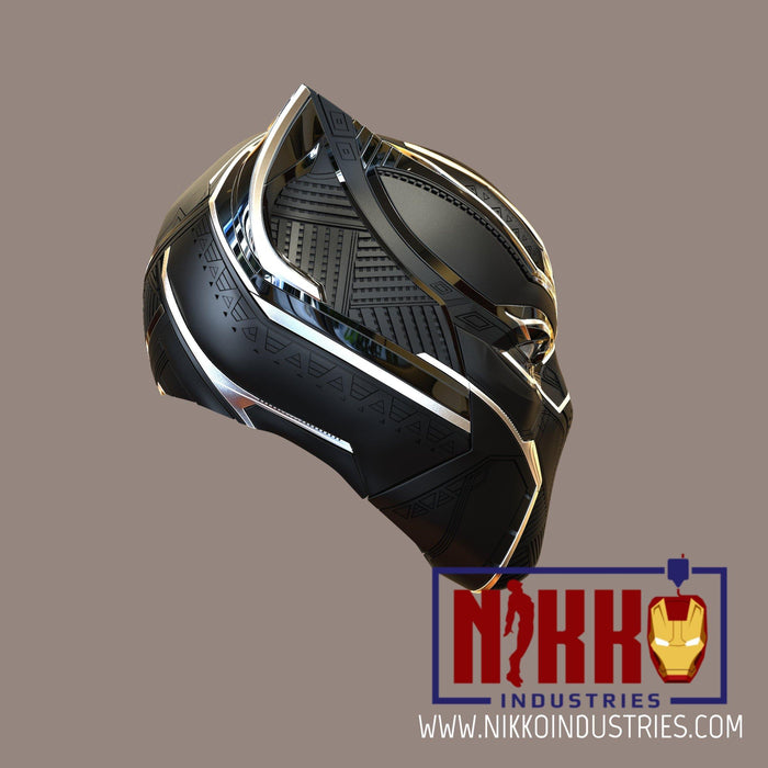 black panther motorcycle helmet dot Black Panther Helmet- Civil War Version — Nikko Industries