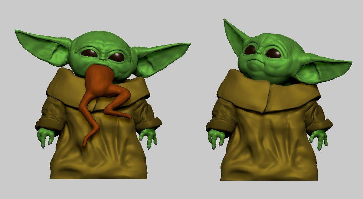 Baby Yoda Eating Frog — Nikko Industries